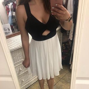 Black and white dress